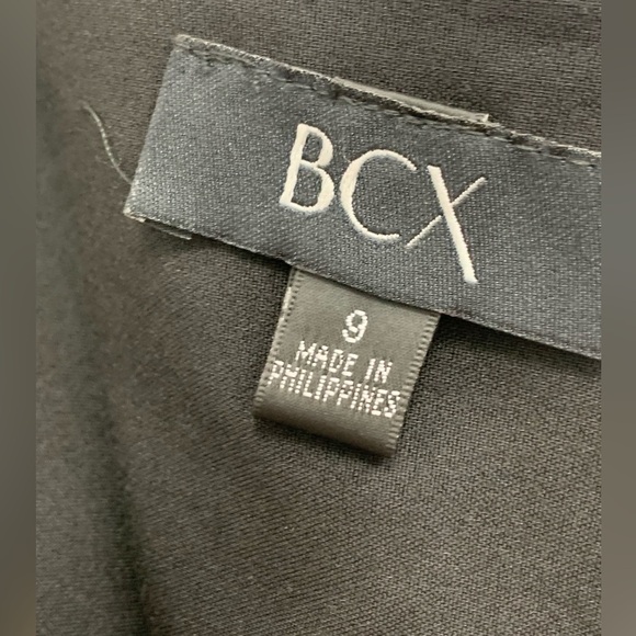 BCX‎ Dress NWT Black and Tan Color Block Sleeveless (No Belt) Size 9 - Picture 11 of 11